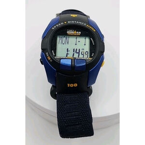 Timex Ironman Triathlon Watch 588 RSS210 Speed + Distance System Blue & Black